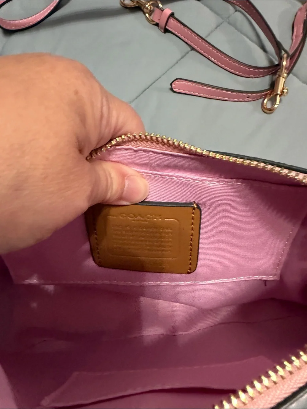 Coach Pink Signature shoulder Bag